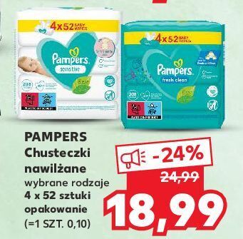 pampers chusteczki nawilżane natural clean