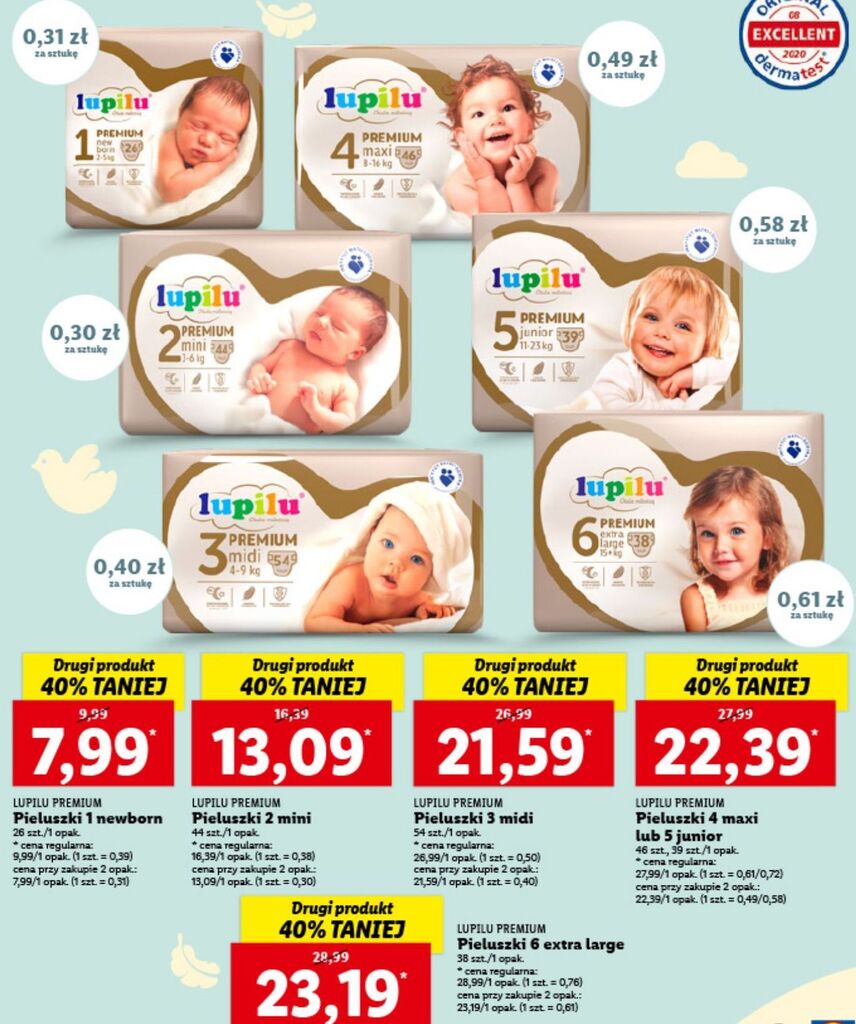 pampers premium care 1 pieluchy delikatne 176szt ceneo