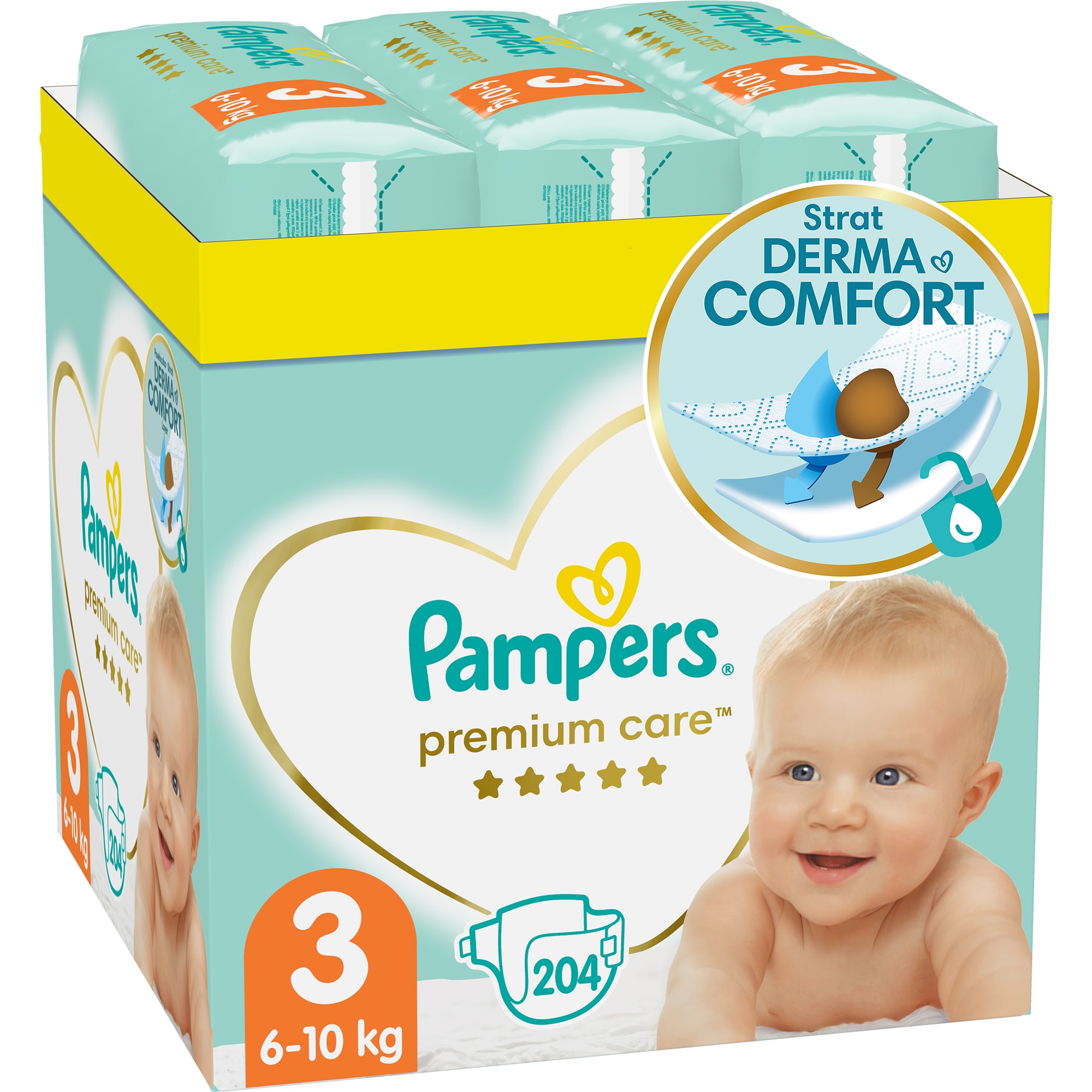 pampers active baby czy premium care 3