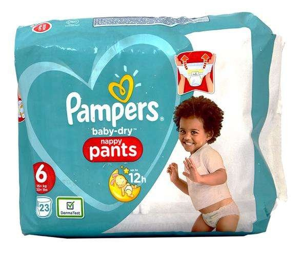 pieluchy pampers różowe i niebieskie