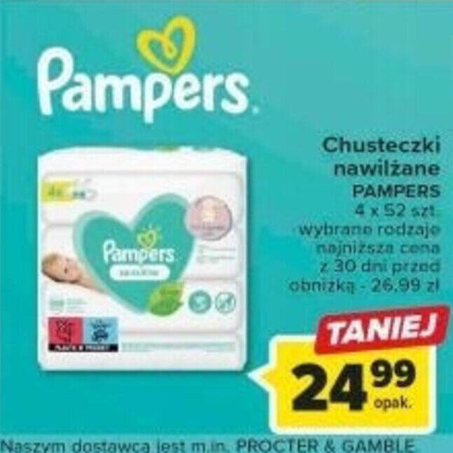 pieluchy pampers z wycięciem na pępek