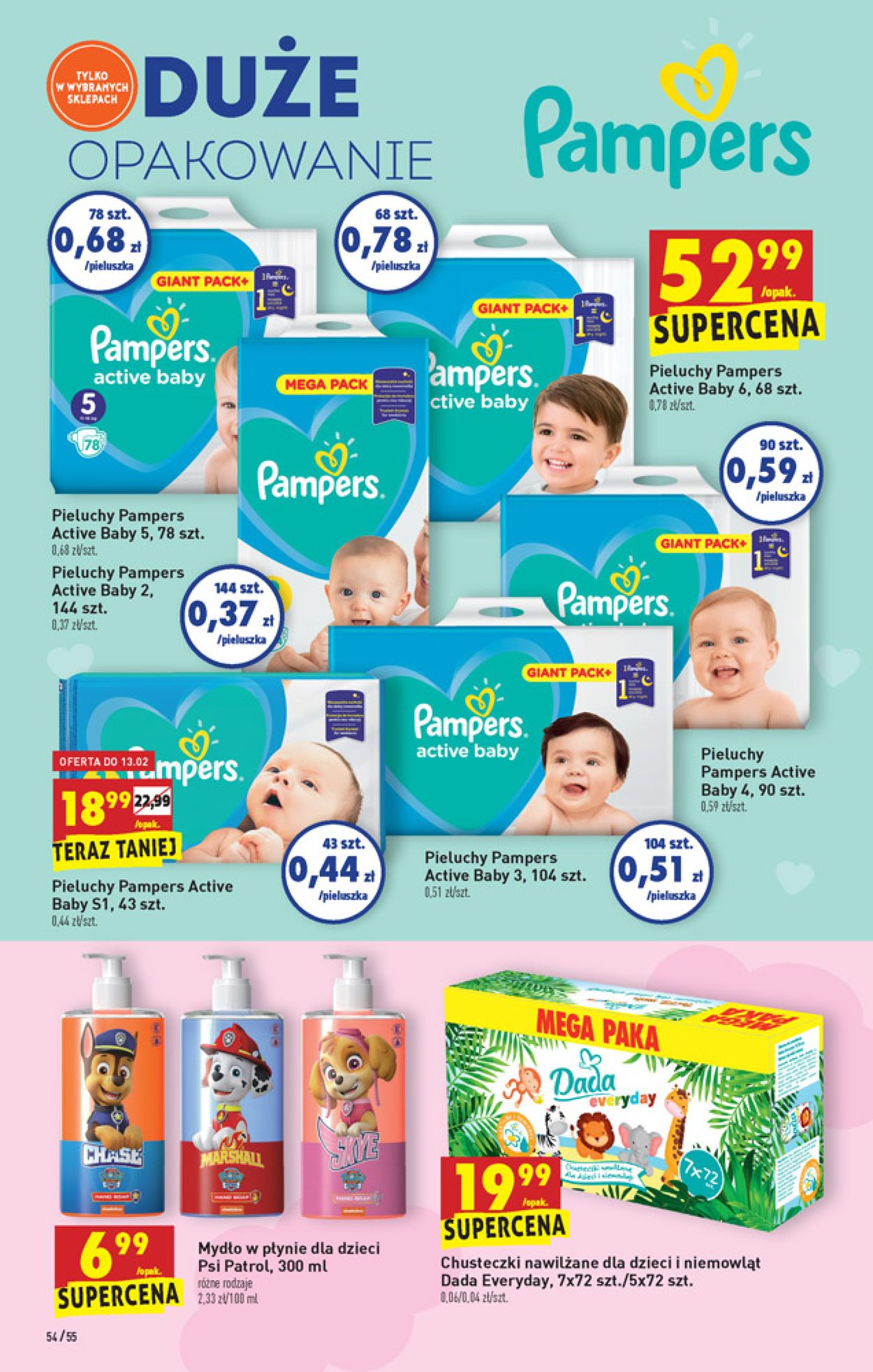 pampers 2 144 sztuk