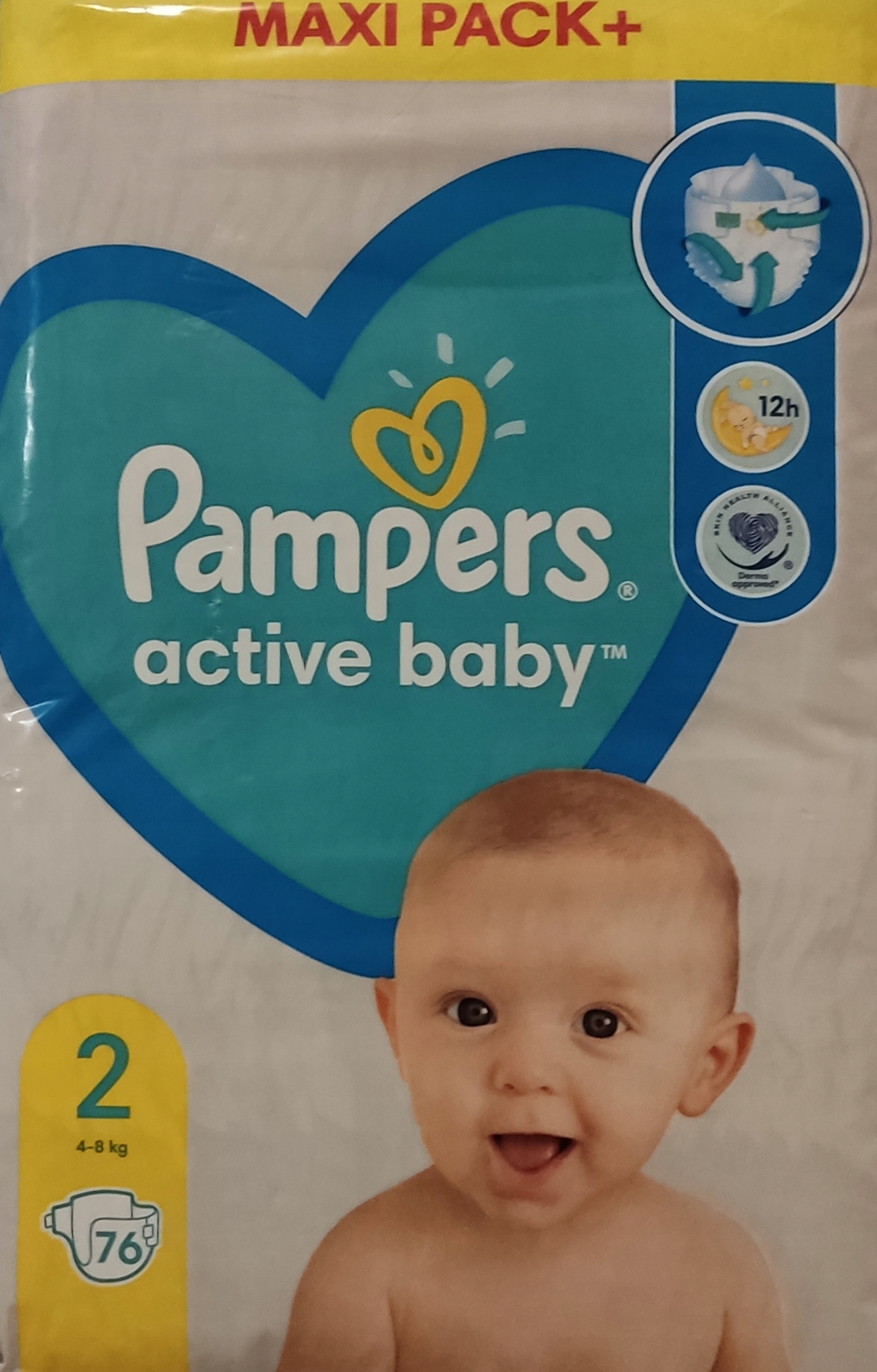 pampers 4 active baby wielopak