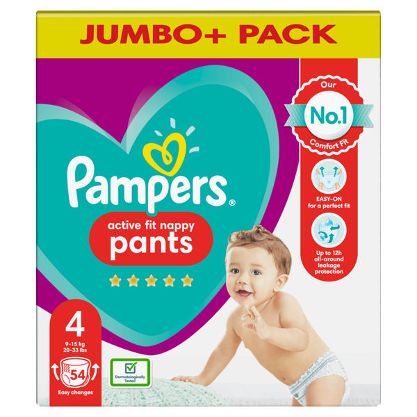 pampers active baby 6 13-18 kg 96 szt mega