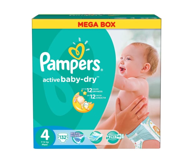 pieluchy pampers active baby-dry 2 mini 228 szt