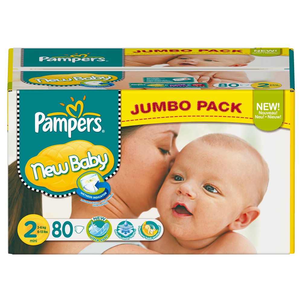 pampers new baby-dry pieluchy 2 mini 100szt