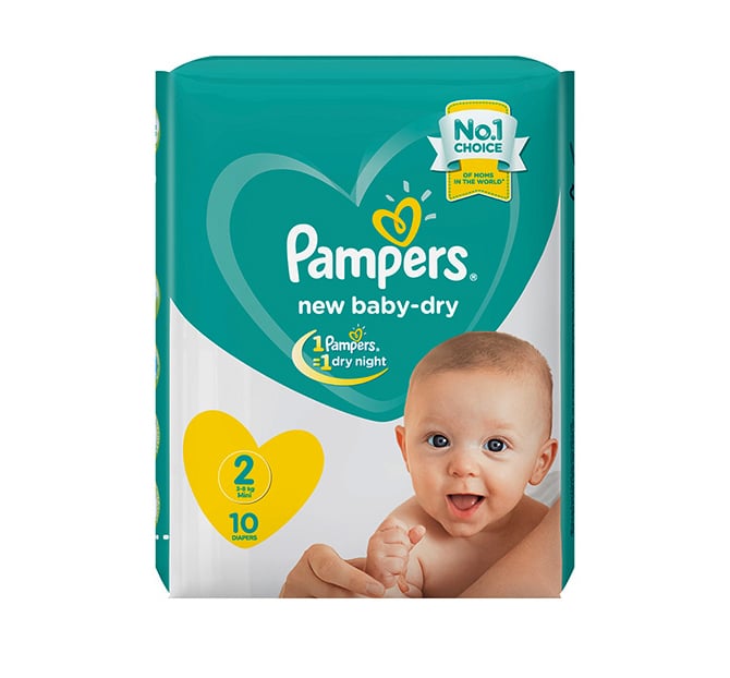 pampers new baby-dry 2 mini 3-6 kg