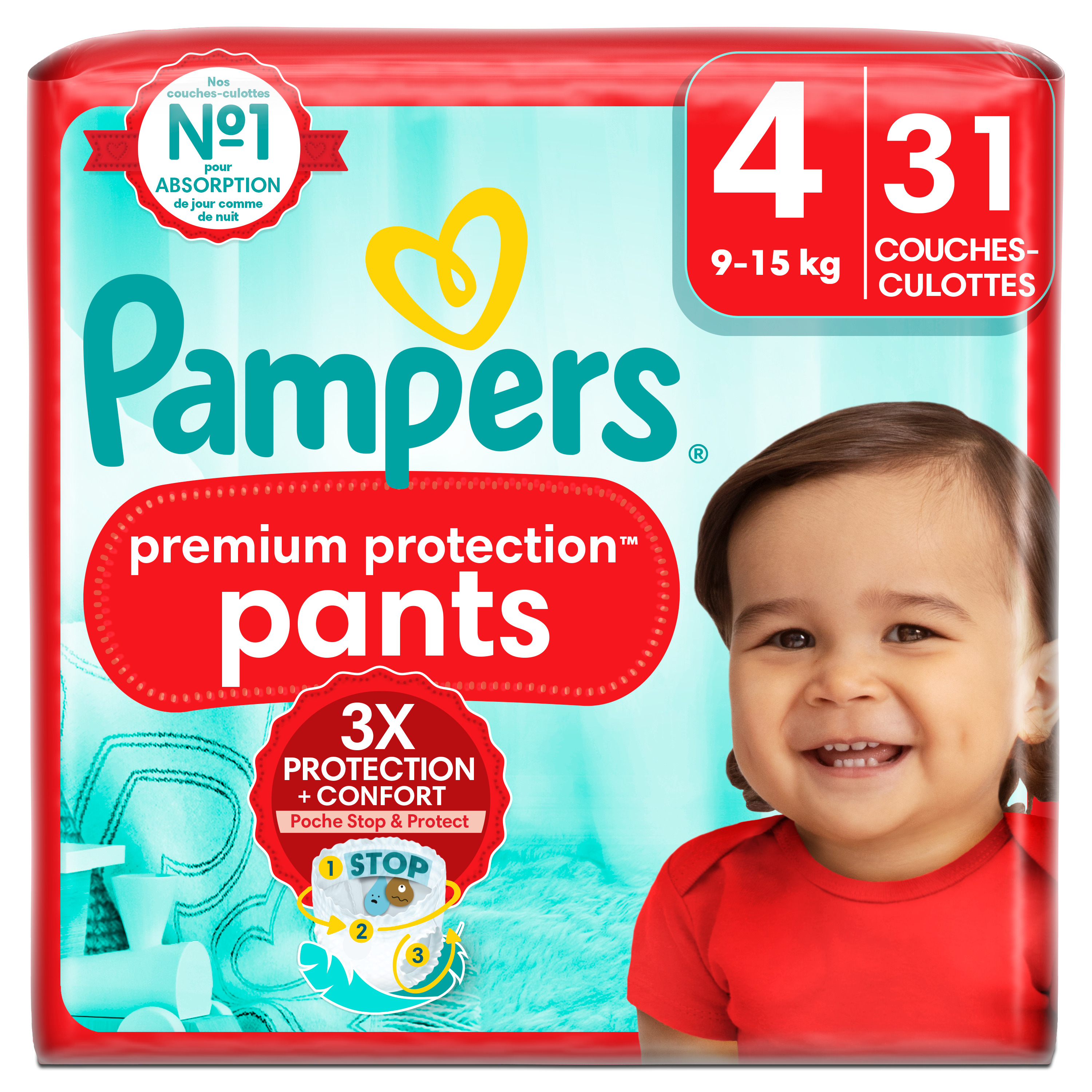 teczki pampers czteropak