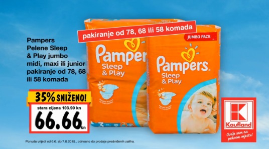 pampers żółte