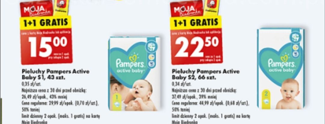 pieluchy pampers midi