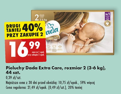 pampers procare pieluchy rozmiar 1 2-5kg 38 sztuk