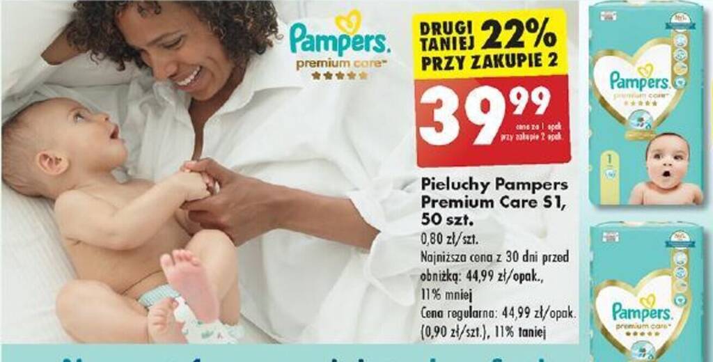 pieluchy pampers jasne niebieskie