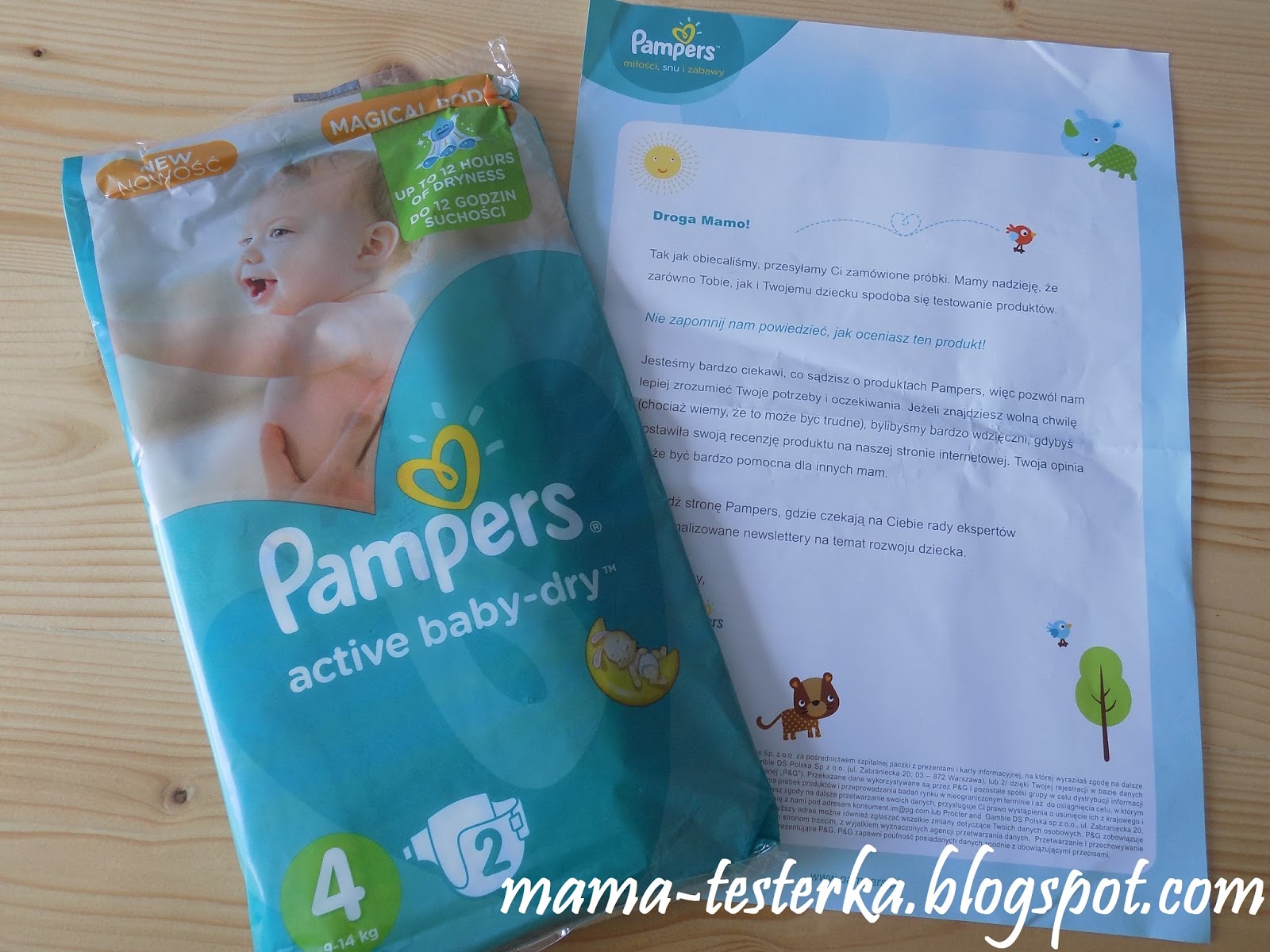 pieluchomajtki pampers testowanie